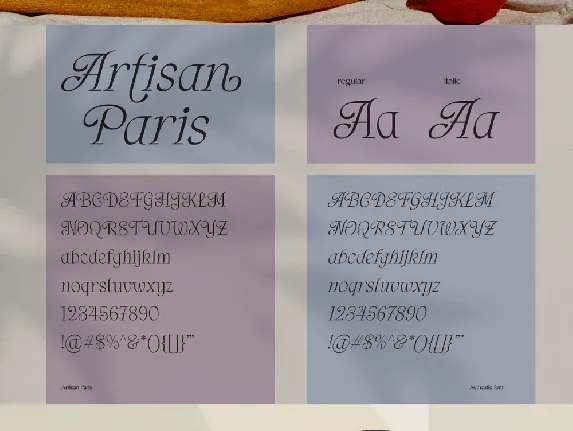 Artisan Paris font