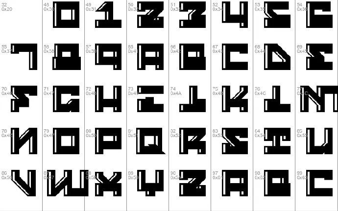 Street Robot Inline font