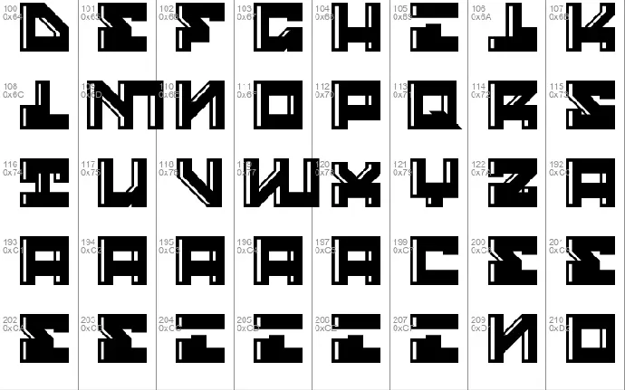 Street Robot Inline font