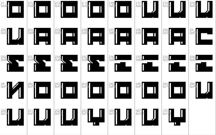 Street Robot Inline font