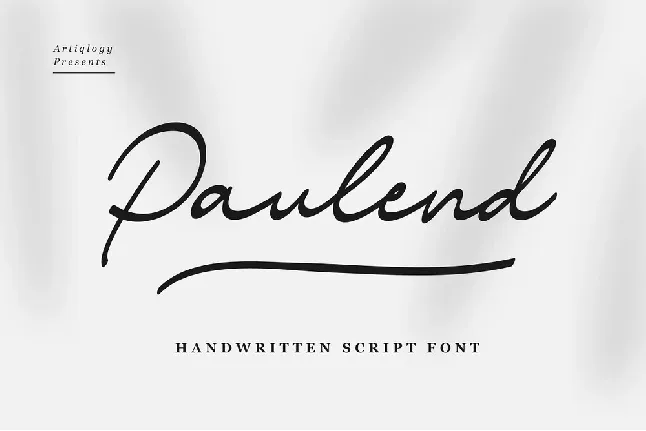 Paulend font