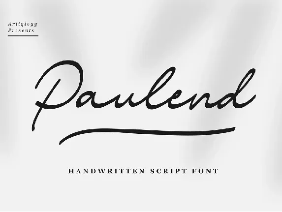 Paulend font