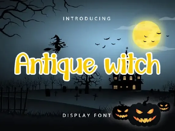 Antique witch Display font