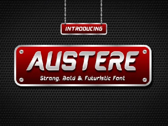 Austere Display font