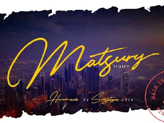 Matsury Script Free Download font