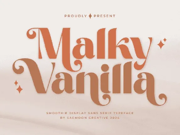 Malky Vanilla Personal Use Only font