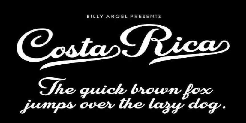 Costa Rica font