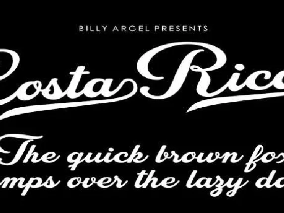 Costa Rica font