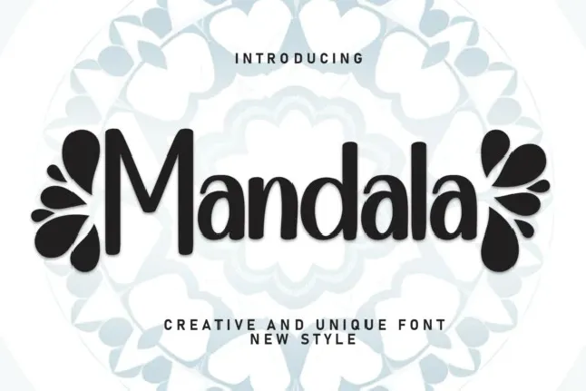 Mandala Display font