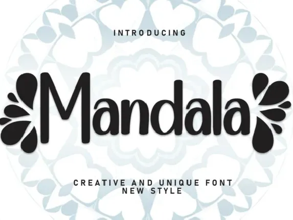 Mandala Display font