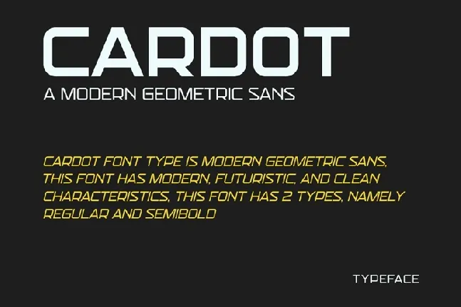 Cardot font