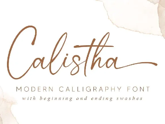 Calistha font