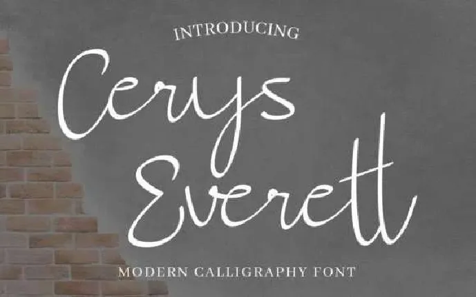 Cerys Everett Handwritten font