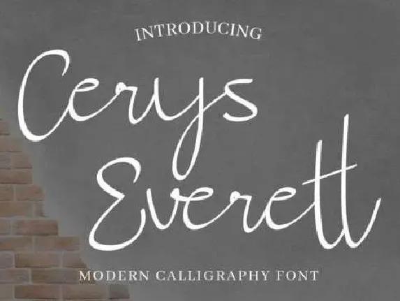 Cerys Everett Handwritten font