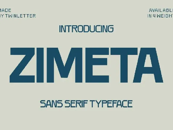 ZIMETA font