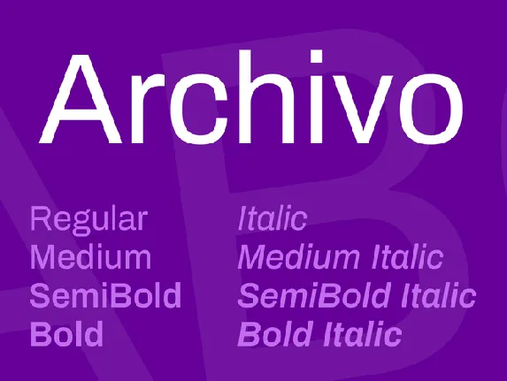 Archivo font