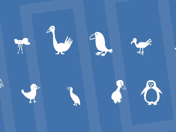 Birds font