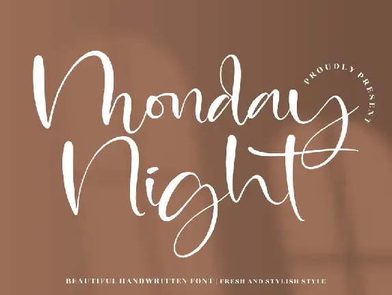 Monday Night font