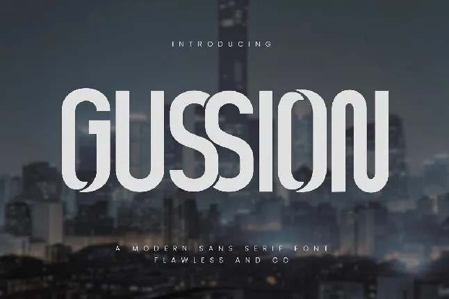 Gussion font