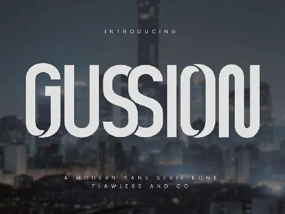 Gussion font