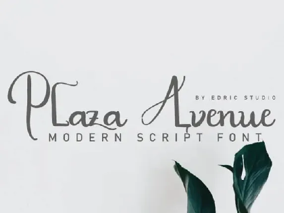 Plaza Avenue Handwriting font