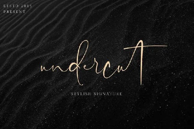 Undercut Signature font