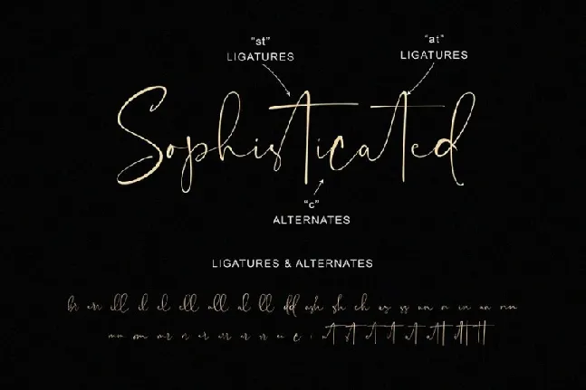 Undercut Signature font