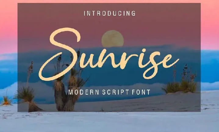 Sunrice font