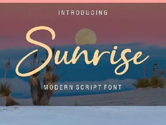 Sunrice font