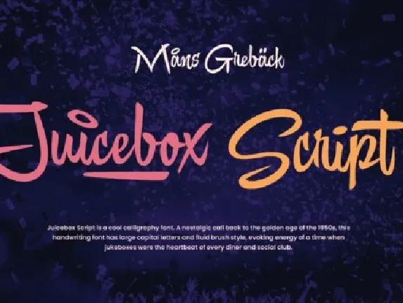 Juicebox Script font