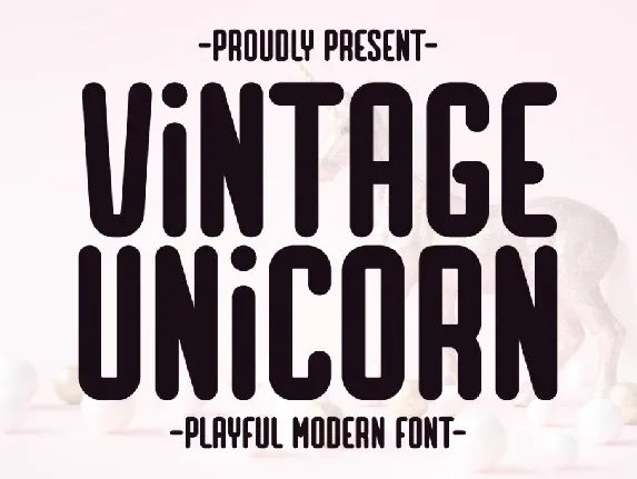 Vintage Unicorn font