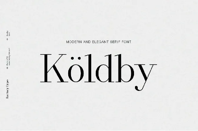 Koldby Family font