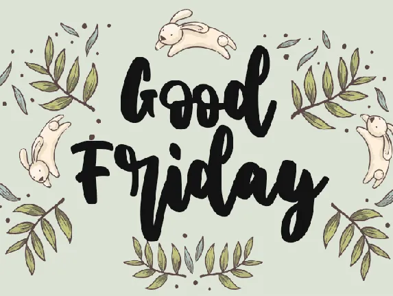 Good Friday - Personal Use font