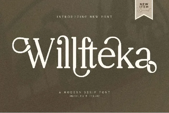 Willfteka font