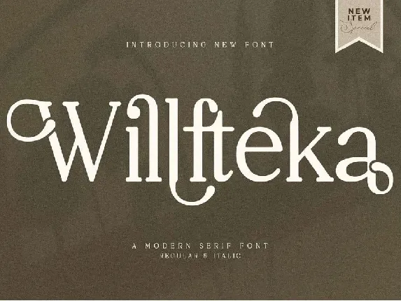 Willfteka font