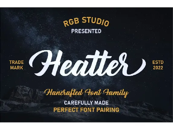 Heatter font