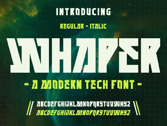 WHAPER font