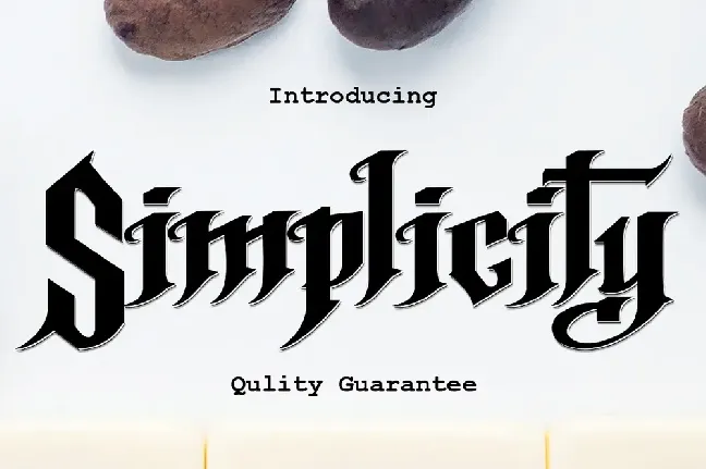 Simplicity font