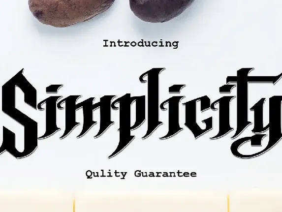 Simplicity font