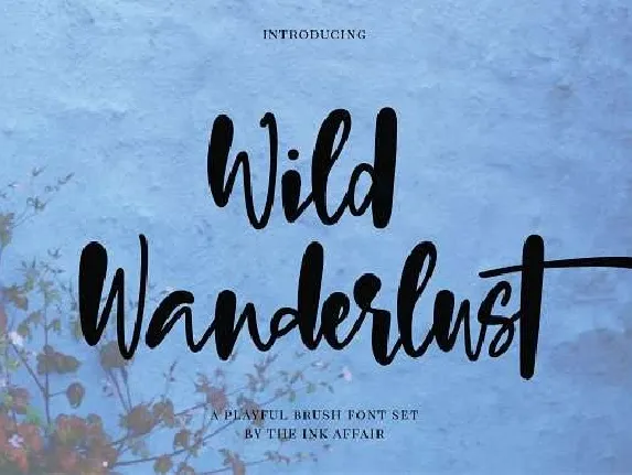 Wild Wanderlust font