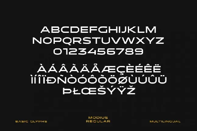 Modius Extended font