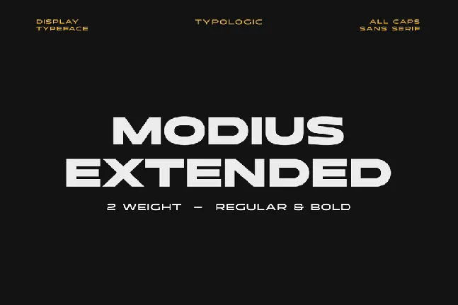 Modius Extended font