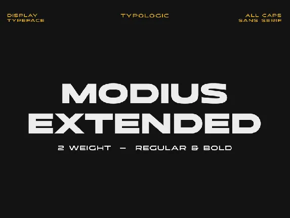 Modius Extended font