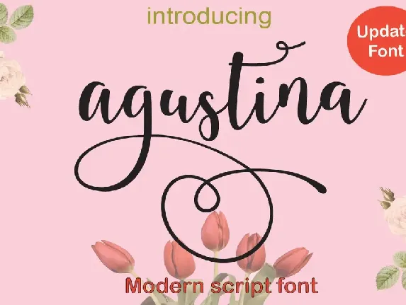 Agustina Script font