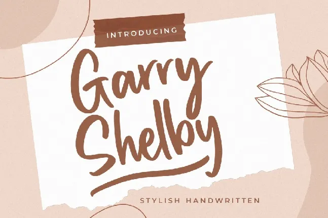 Garry Shelby font