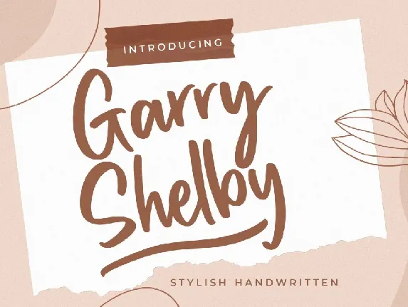 Garry Shelby font