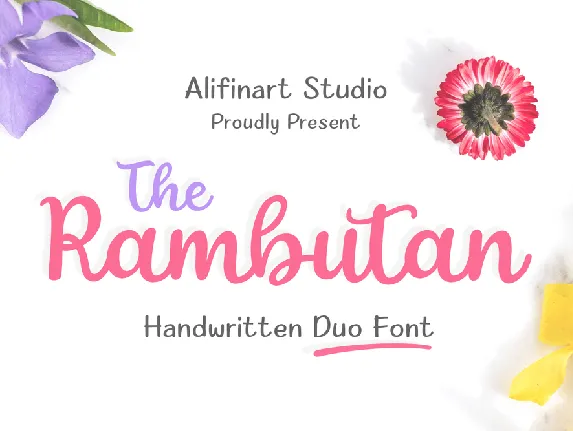 The Rambutan font