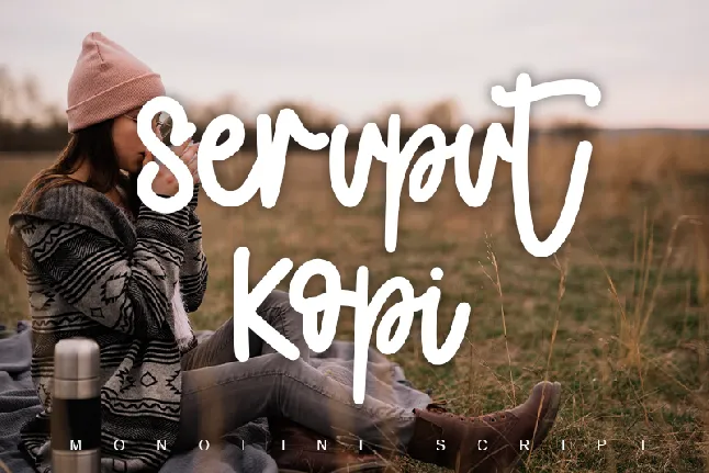 Seruput Kopi - personal use font