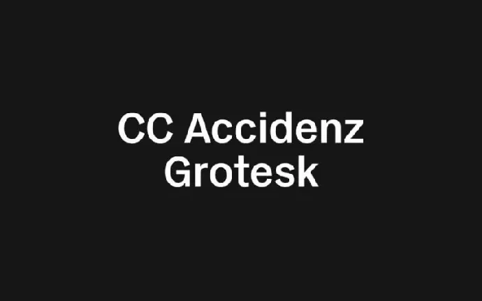 CC Accidenz Grotesk font