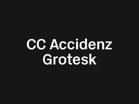 CC Accidenz Grotesk font